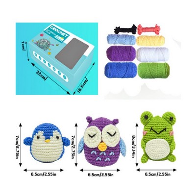 3 Pcs Easy Beginners Crochet Kit Crochet Starter Kit Beginner For Adults Kids DIY