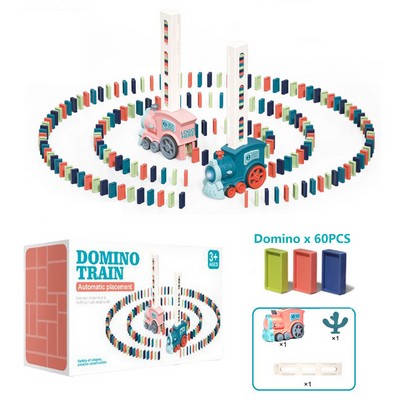 The Domino Train Toy Includes 60 Dominoes