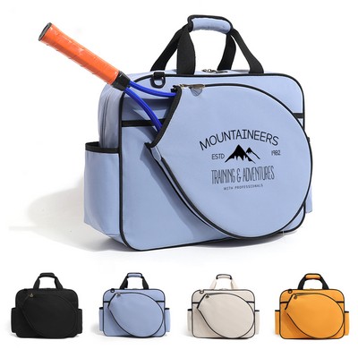 Wipeable Tennis Racket Tote Bag