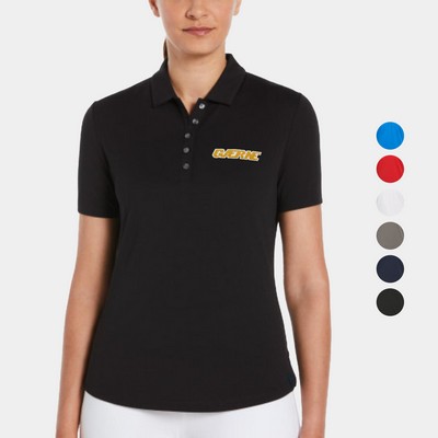 PERRY ELLIS® Moisture Wicking UPF 50+ Women's Classic Polo Shirt with Custom Logo