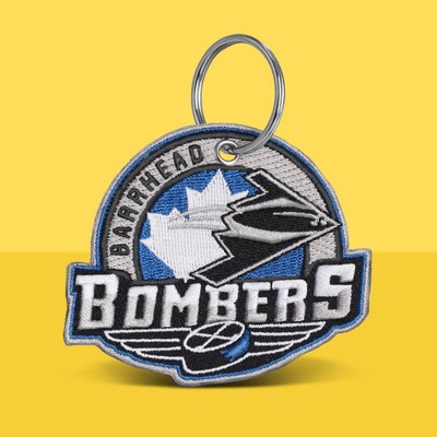 100% Embroidered Keychain- 1"