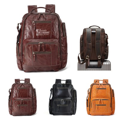 Vintage Genuine Leather Backpack