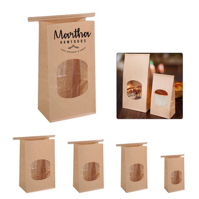 Clear Window Kraft Toast Bag