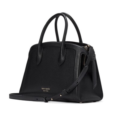 kate spade new york Knott Medium Zip Top Satchel - Black