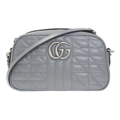 Gucci Gg Marmont Small Gray Shoulder Bag
