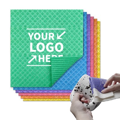 Eco Friendly Cellulose Sponge Microfiber Dish Cloths