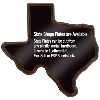 Walnut Finish State Plaque