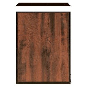 Walnut Finish Plaque with Edge