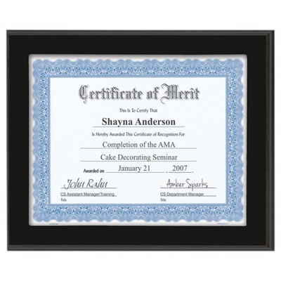 Slide In Frame Plaque with Window