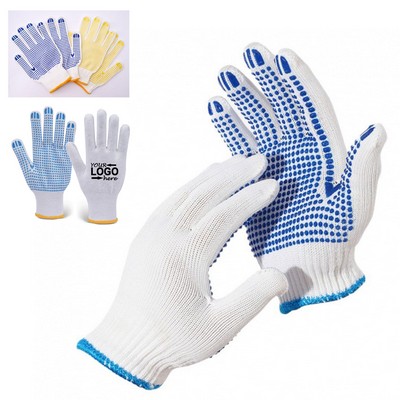 Cotton Polyester Knit Dot Work Gloves