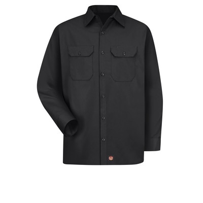 Red Kap Shirts - Men's Long Sleeve Utility Uniform Shirt