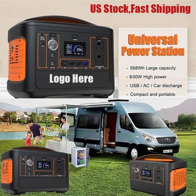 Rechargeable Battery Power Generator Station 600W 153600mAh