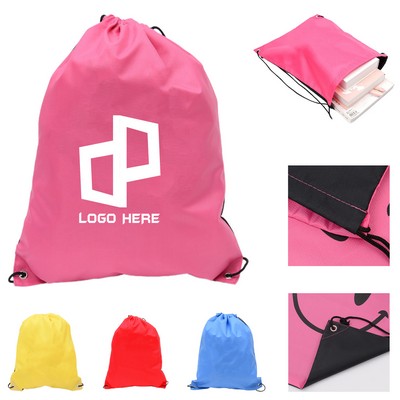 2" 1 Non-Woven Drawstring Backpack Tote Bag