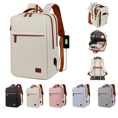 Laptop Backpack w/USB Charging Port