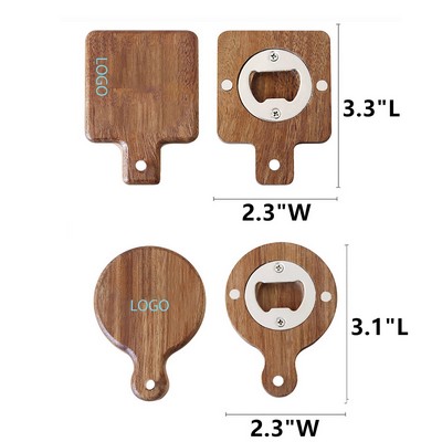 Wood - Encased Magnetic Beer Bottle Opener