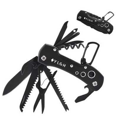 Black Color Foldable Knife With Tool Kits