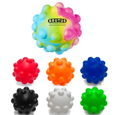 Round Push Pop Bubble Ball Fidget Sensory Toy