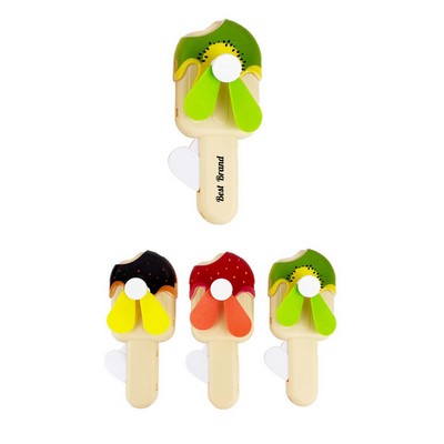 Popsicle-Shaped Press Type Handheld Fan