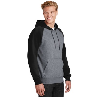 Sport-Tek Raglan Colorblock Pullover Hooded Sweatshirt