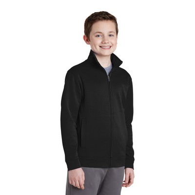 Sport-Tek Youth Sport-Wick Fleece Full-Zip Jacket