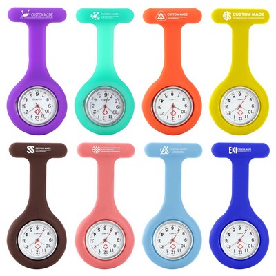 Silicone Nurse Pocket Watch With Pin
