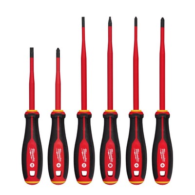 Milwaukee 6Pc 1000V Insulated Slim Tip Screwdriver Set