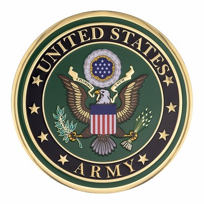 2" United States Army Full Color Shield Emblem Embossed Litho Medallion