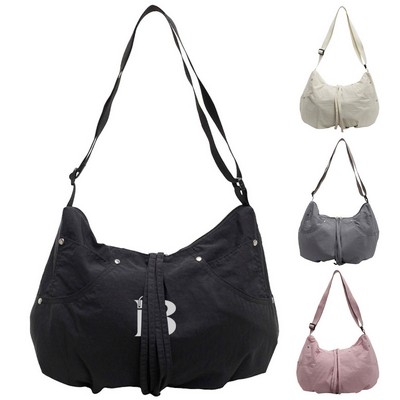 Spacious Durable Polyester Crossbody Bag