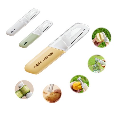 Outdoor Portable 5 In 1 Double Ended Paring Cutting Knife