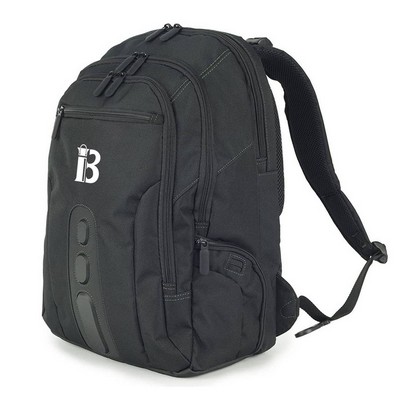 Polyester Double Zipper Laptop Backpack
