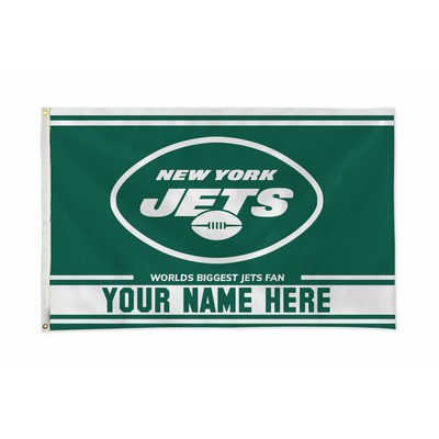 New York Jets Personalized NFL® Flag (3'x5')