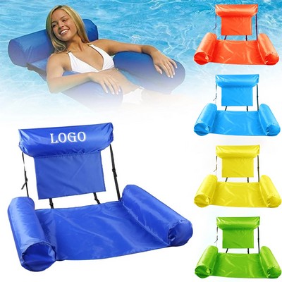 Foldable Water Pool Inflatable Lounge Chair Float