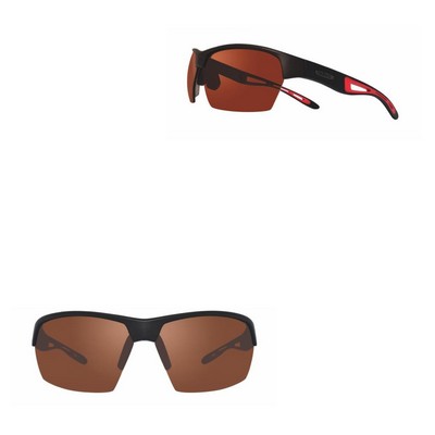 Revo Sunglasses Jett Semi-Rimless Performance - Matte Black