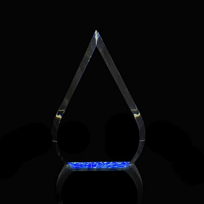 Small Beveled Teardrop