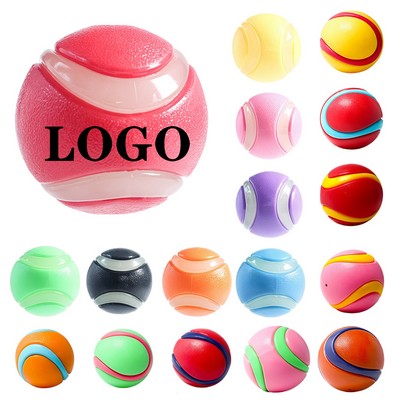 Solid Rubber Elastic Vocal Dog Toy Ball