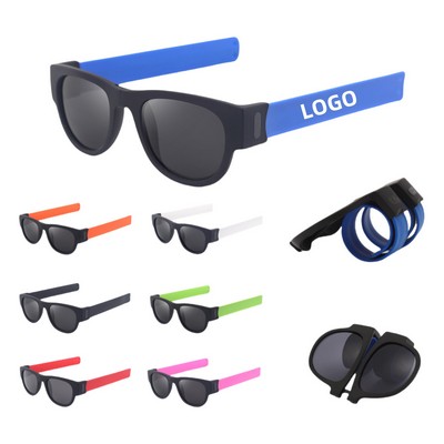 Silicone Foldable Bracelet Sunglasses