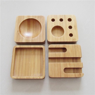 Bamboo Desktop Multi-Purpose Organizer Set