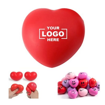Heart-Shaped Foam Stress Balls