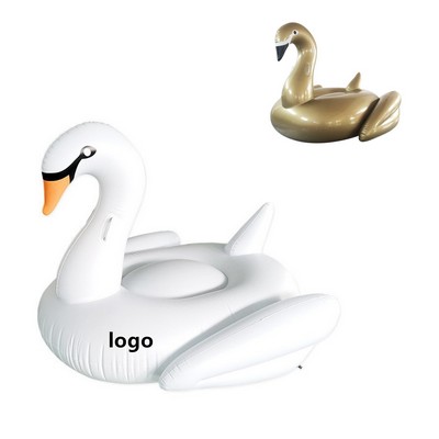Inflatable White Swan Swimming Float