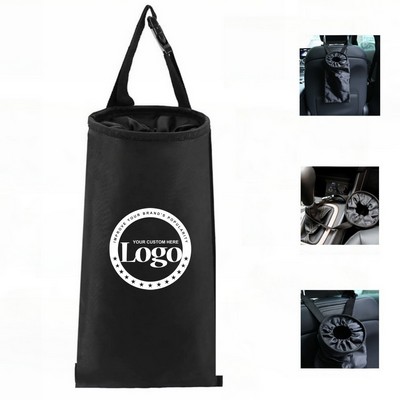 Car Hanging Trash Bag with Adjustable Belt