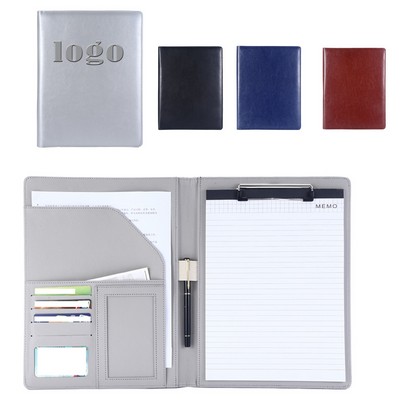 A4 PU Leather Portfolio Folder w/ Memo