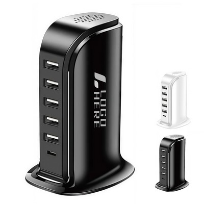 6-Port Multi-Device USB Charging Hub