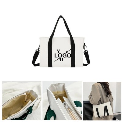Compact Canvas Shoulder Bag