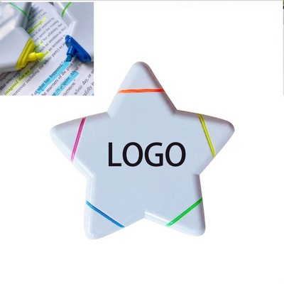Five-Color Star-Shaped Highlighter