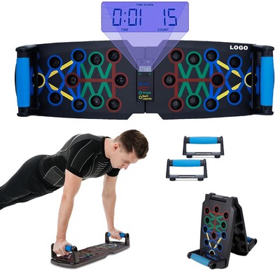 Home Gym Equipment Push Up Trainer Foldable Push Up Board with Automatic Smart Counter