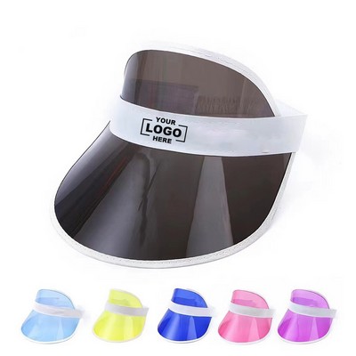 PVC Large Brim Running Sports Sunshade Visor