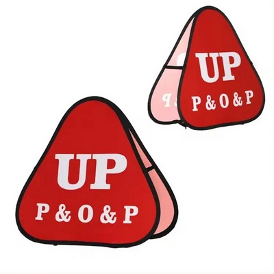 Triangle Pop Up Screen a-Frame Double Side Banner