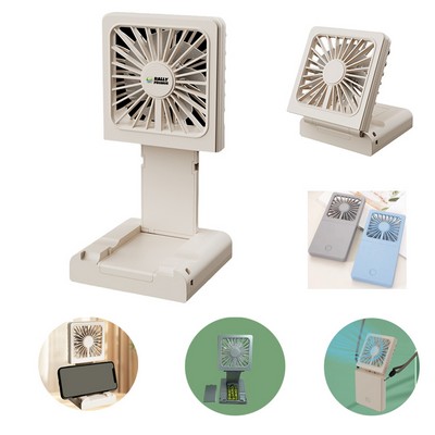 Mini Foldable Handheld Fan with Bracket