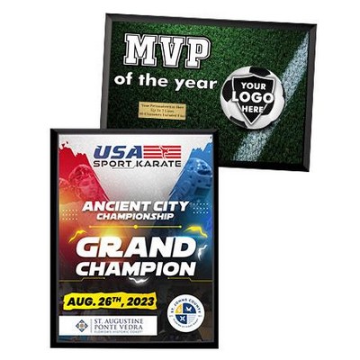 Plaque 5X7 (Black Matte) W/High Def Uv Process Color