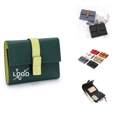 Real Leather Compact Multi-Purpose Wallet
